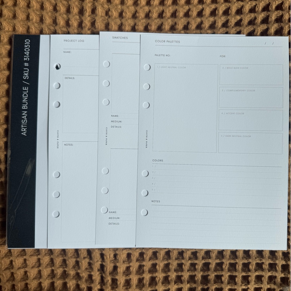 Cloth & Paper Planner Inserts | Declutter A5